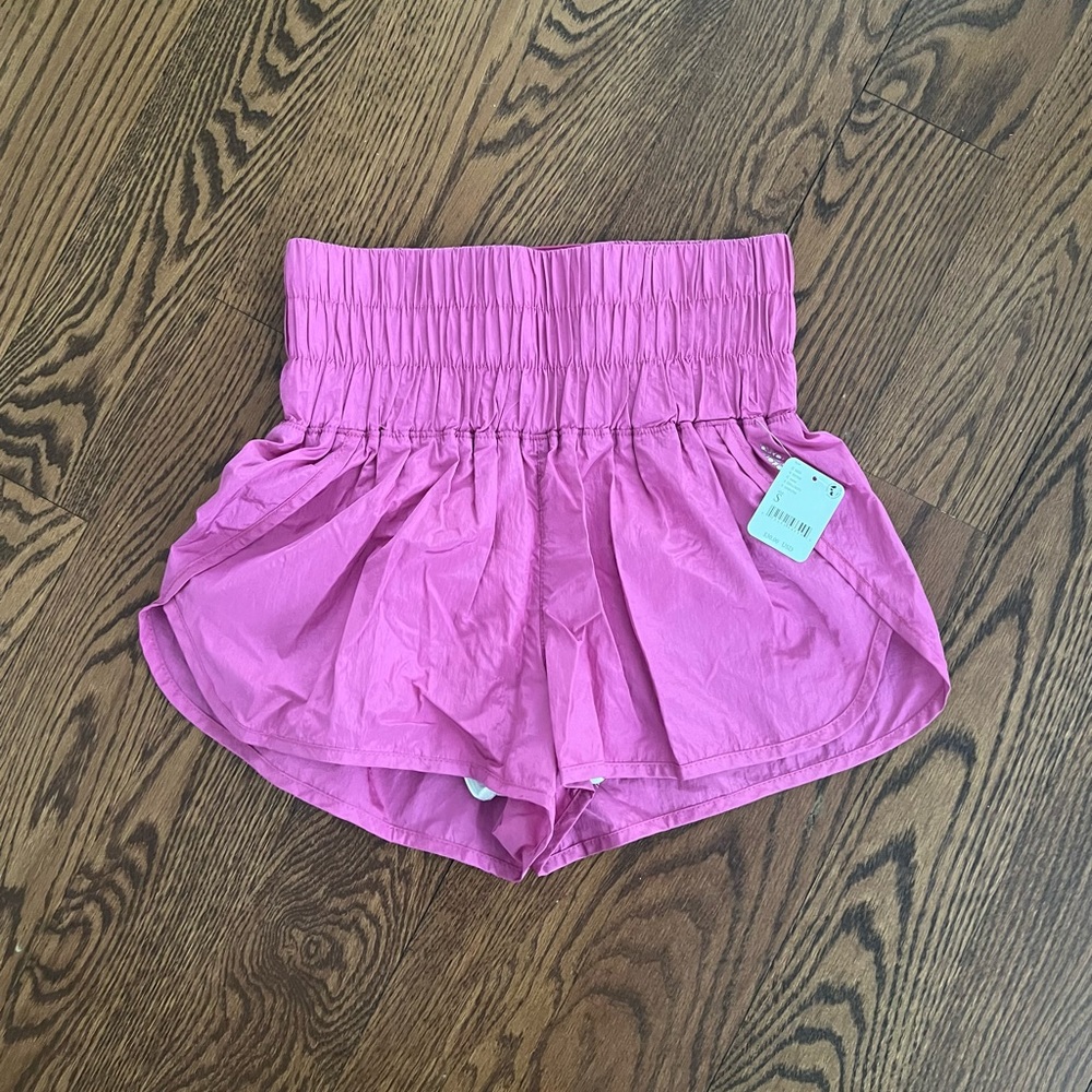Hot pink free people the way home shorts